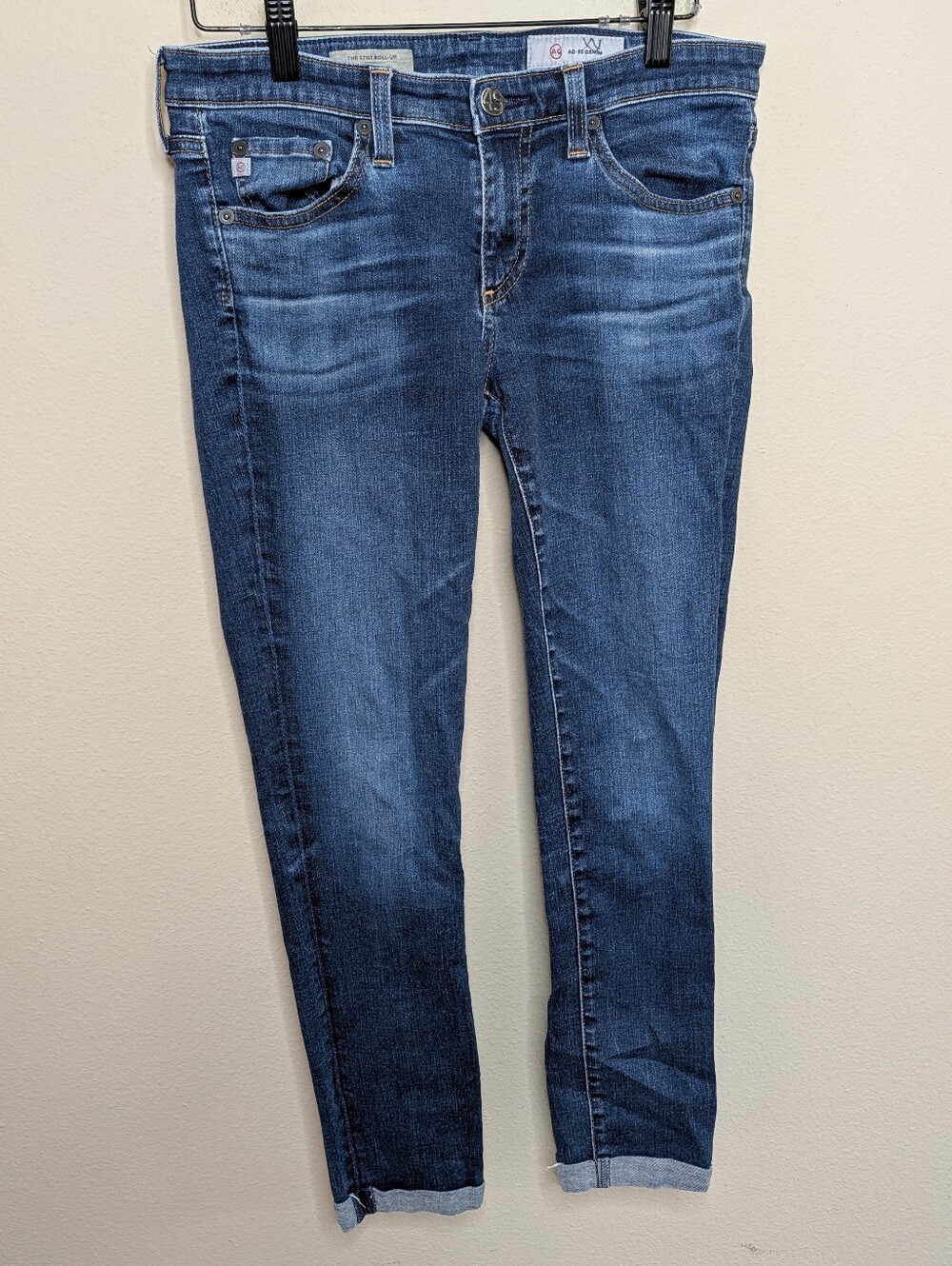 AG Adriano Goldschmied Stilt Roll-Up Cigarette Jeans Dark Wash Size‎ 27